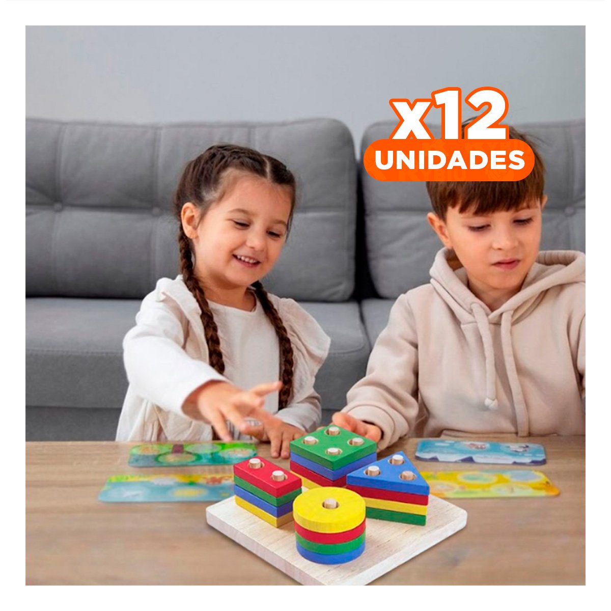 PACK12 PLANTADO DIVERTIDO DE 4 FIGURAS MULTICOLOR CREATIVO - 1