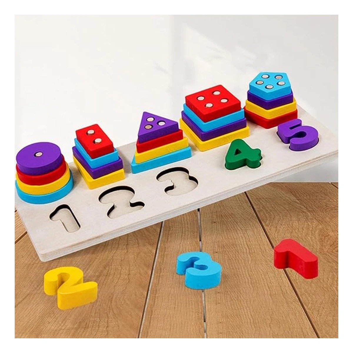 PACK4 MATERIAL EDUCATIVO MULTIFUNCIONAL FIGURAS Y NUMEROS YPAPEL REGALO - 5