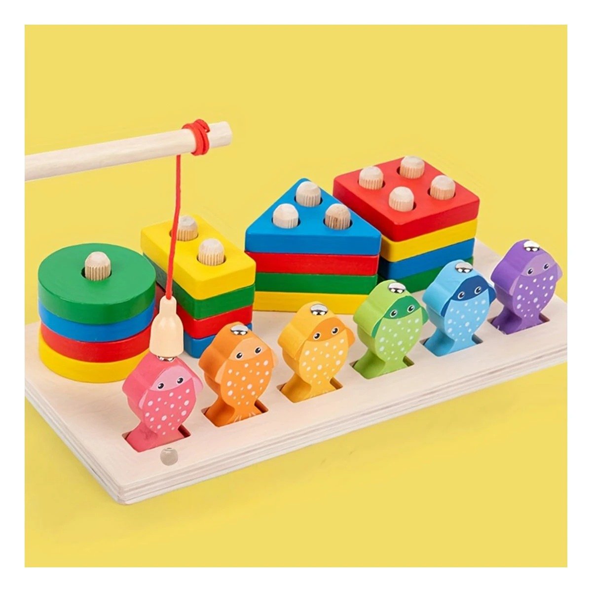 PACK12 JUEGO GEOMETRICO Y PECES CREATIVO DIVERTIDO YPAPEL REGALO - 5