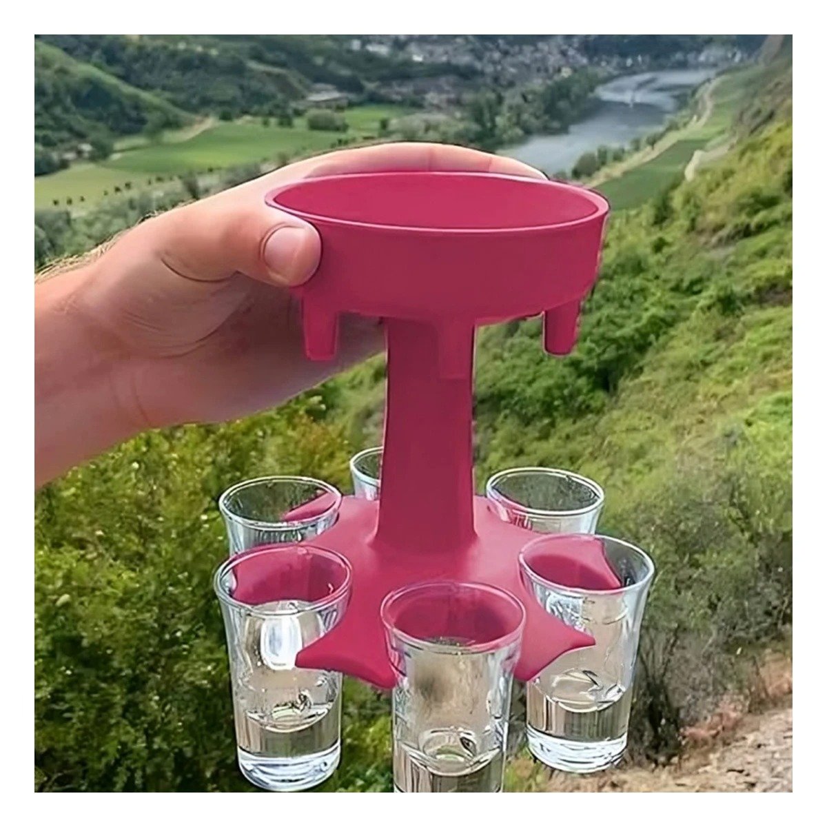 PACK2 BASE SOCIAL DE COPAS SHOT ROSADAS PARA MOMENTOS COMPARTIDOS - 5