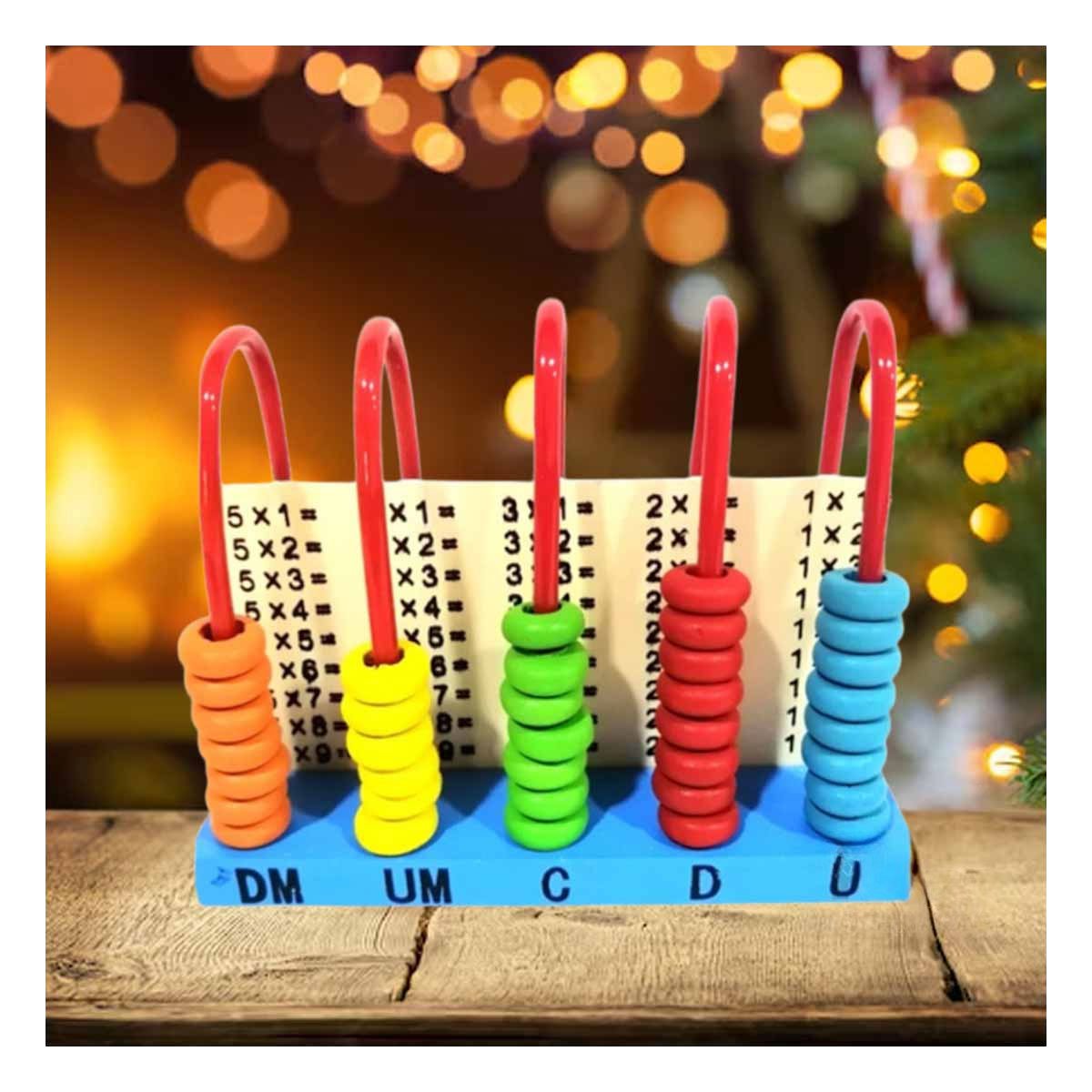 PACK6 SET VERTICAL DE ABACO DE MADERA DIVERTIDO CREATIVO YREGALO STICKER - 5