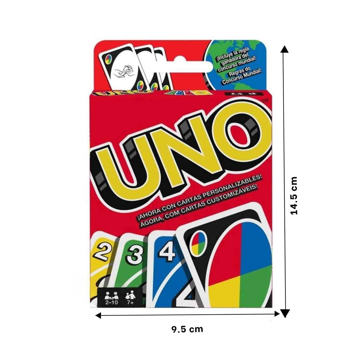 PACK4 TARJETAS UNO PARA JUEGOS DE MESA Y DIVERSION EN CASA - 4