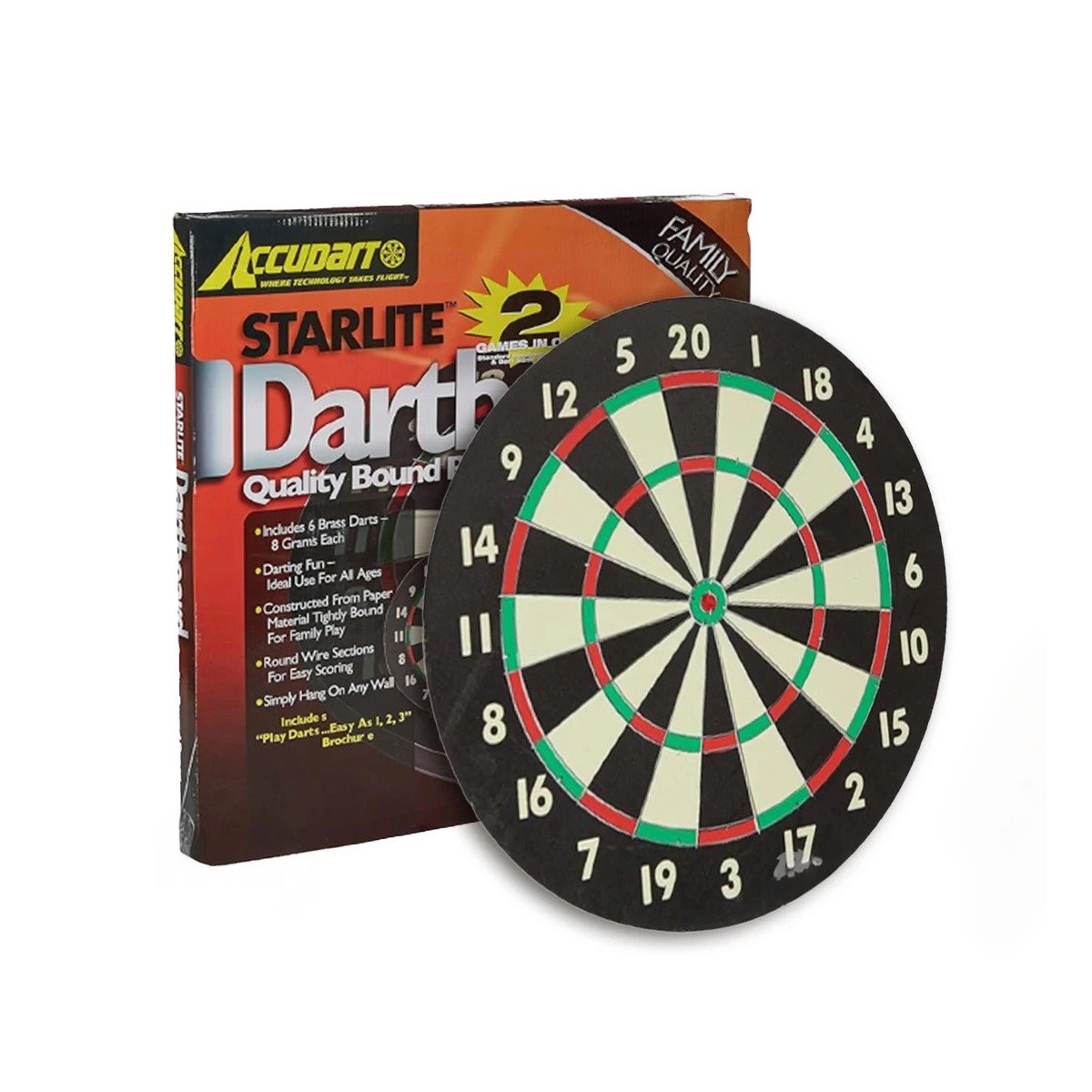 PACK6 BLANCO CIRCULAR DE MADERA PARA DARDOS RECREATIVOS YREGALO STICKER - 2