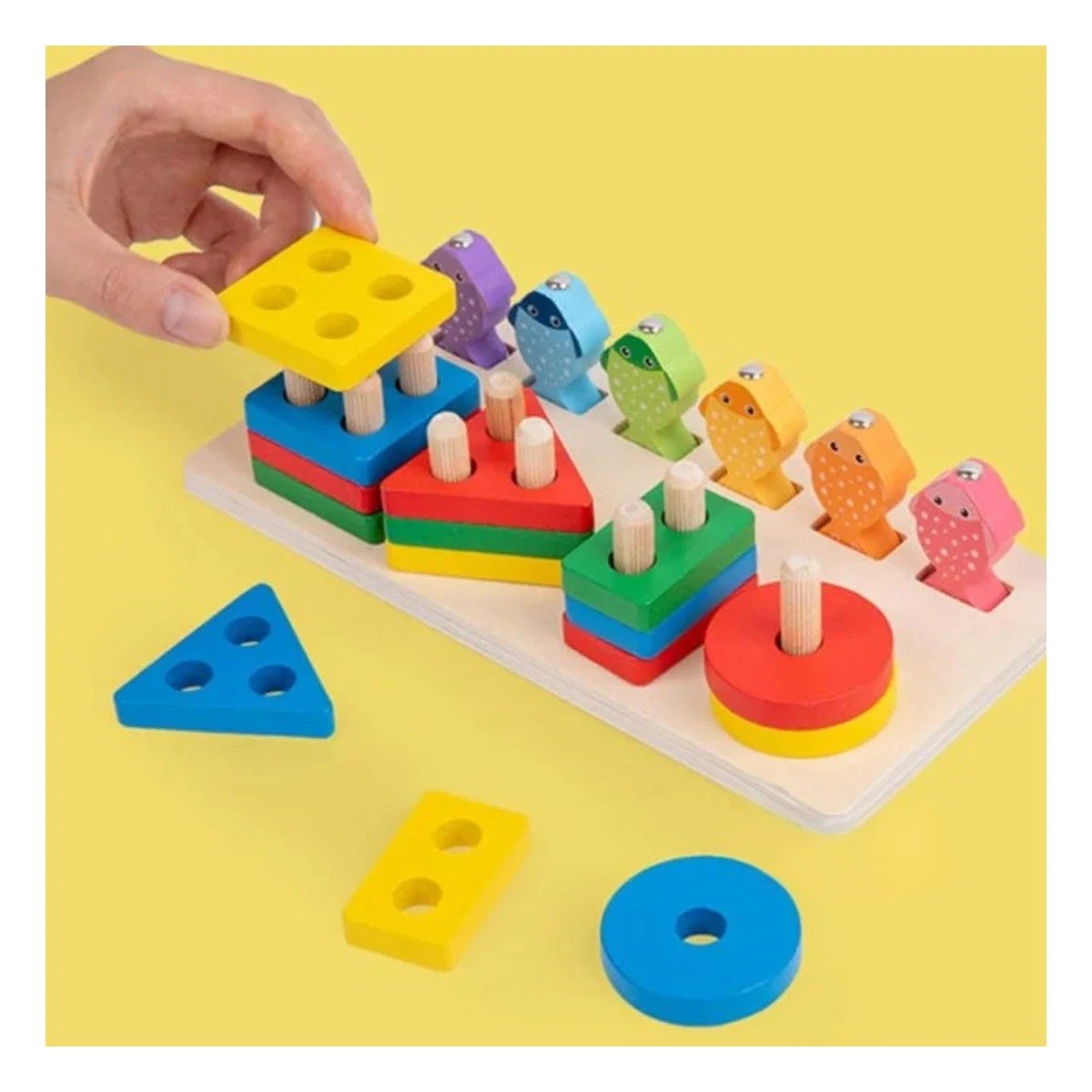 PACK6 ENSAMBLE GEOMETRICO Y PECES CREATIVO DIVERTIDO YPAPEL REGALO - 5