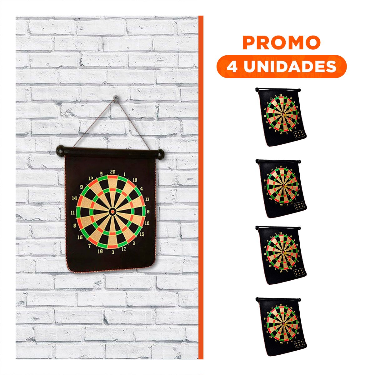 PACK4 JUEGO DE DARDOS CON TELA PARA REUNIONES Y MOMENTOS RECREATIVOS YREGALO STICKER - 1