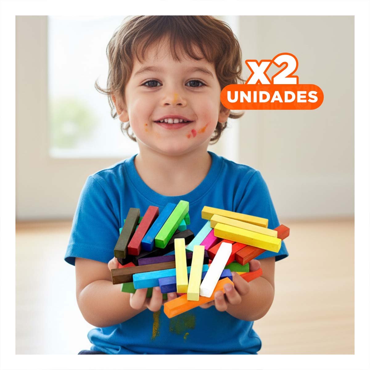 PACK2 REGLETAS MULTICOLOR CON 74 PIEZAS COLORIDAS YREGALO STICKER - 1
