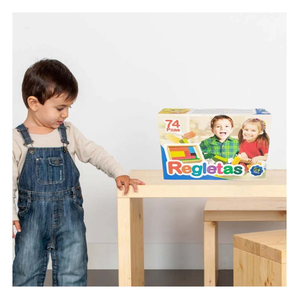 PACK12 REGLETAS MULTICOLOR COMBINADAS CON 74 PIEZAS YPAPEL REGALO - 3