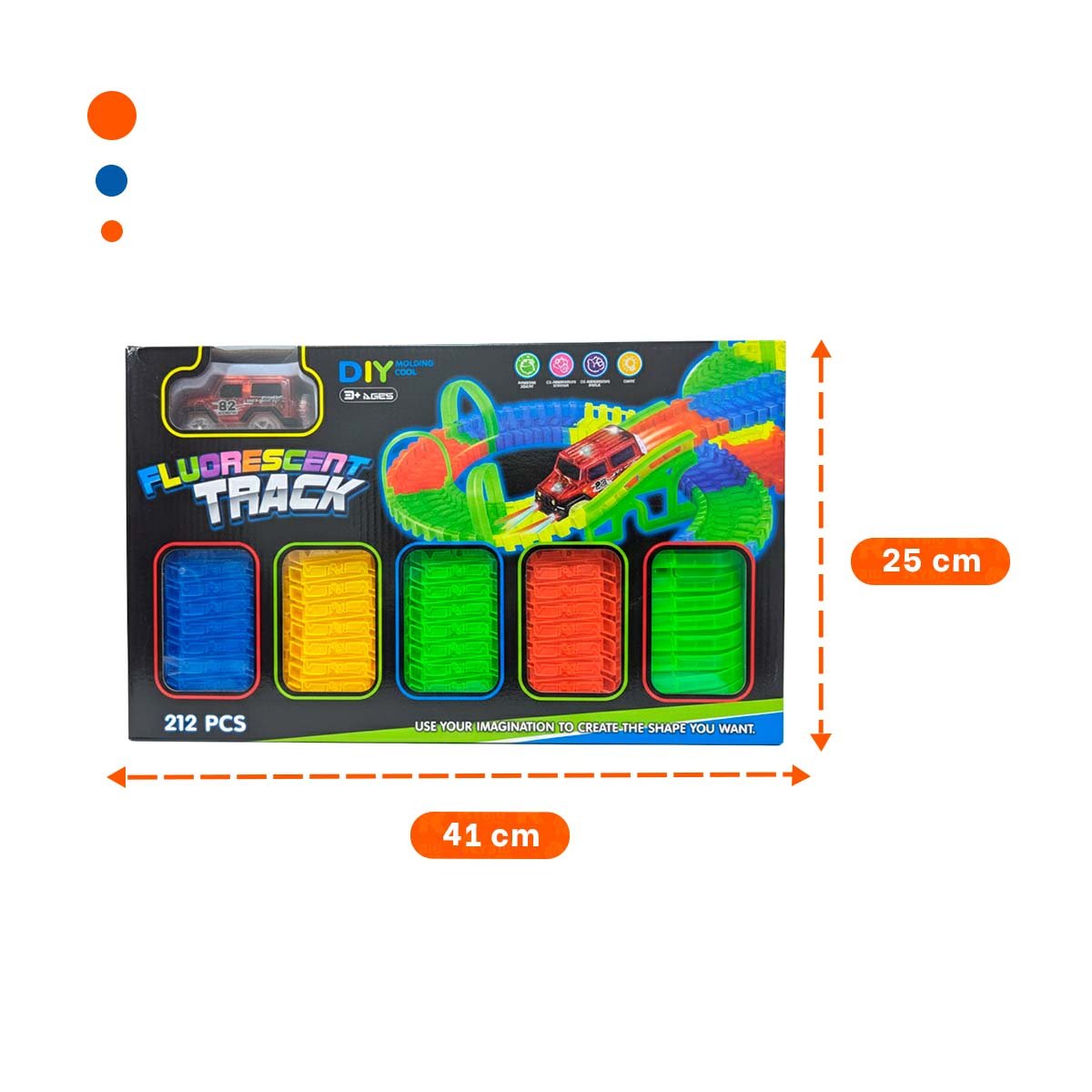 PACK4 PAQUETE INTERACTIVO CON MINI CARRO Y PIEZAS PARA JUEGO DINAMICO - 4