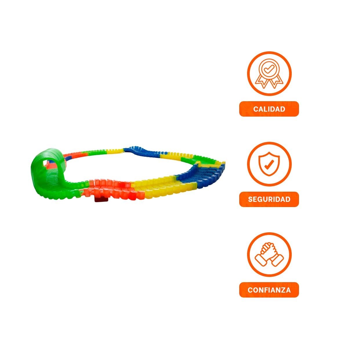 PACK6 RECORRIDO CREATIVO CON MINI CARRO Y PIEZAS PARA ACTIVIDAD EN HOGAR YREGALO STICKER - 2