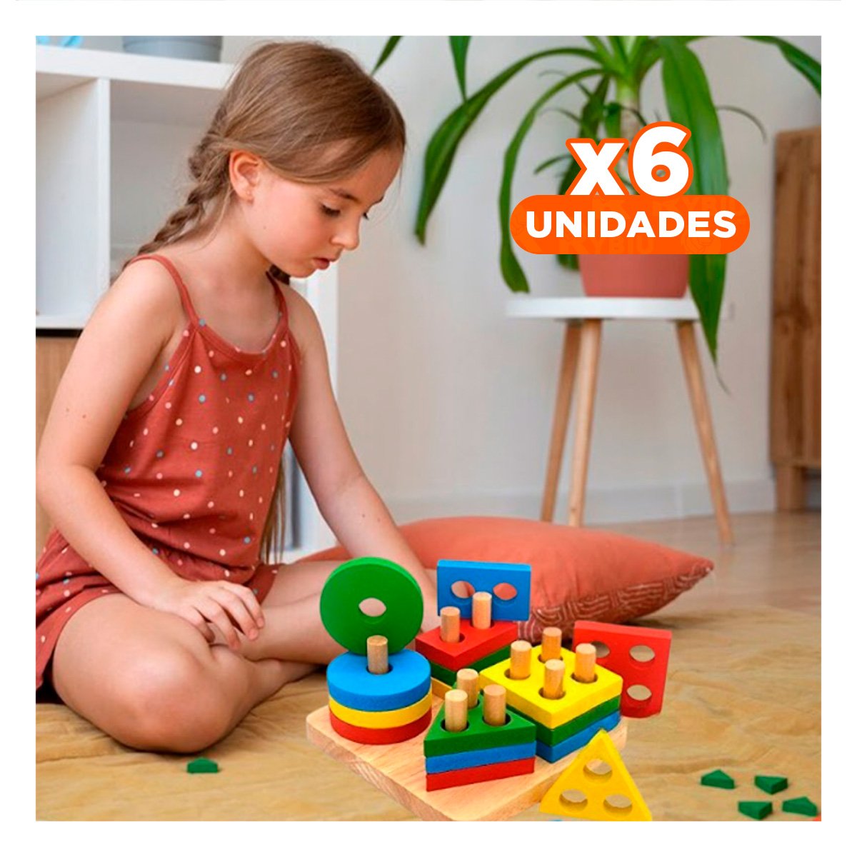 PACK6 PLANTADO INTERACTIVO DE 4 FIGURAS MULTICOLOR PARA NINOS YREGALO STICKER - 1