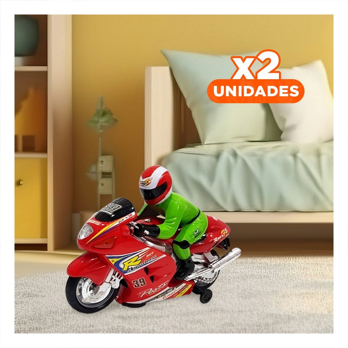 PACK2 EQUIPO DEPORTIVO CON PILOTO ROJO PARA FANTASIA DE ACCION CREATIVA YREGALO STICKER - 1