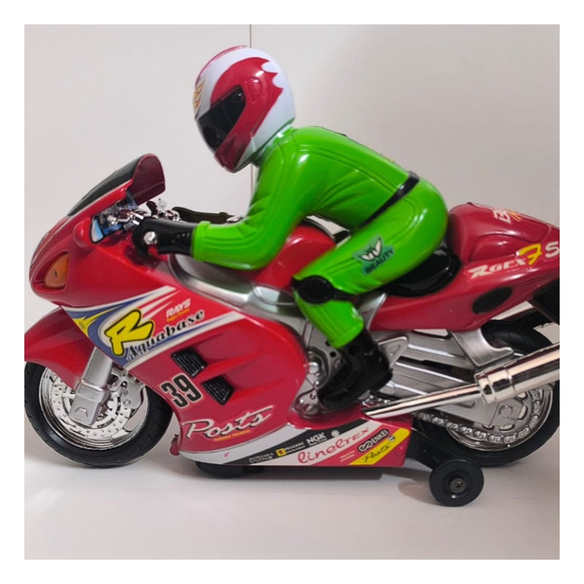 PACK2 EQUIPO DEPORTIVO CON PILOTO ROJO PARA FANTASIA DE ACCION CREATIVA YREGALO STICKER - 3