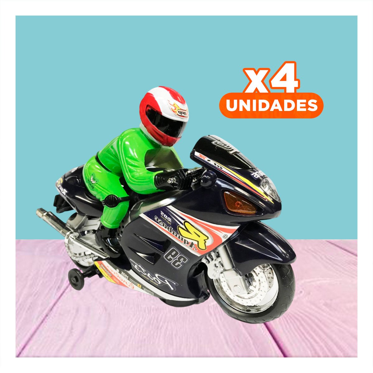 PACK4 MODELO DE COMPETENCIA CON PILOTO NEGRO PARA AVENTURAS CREATIVAS - 1