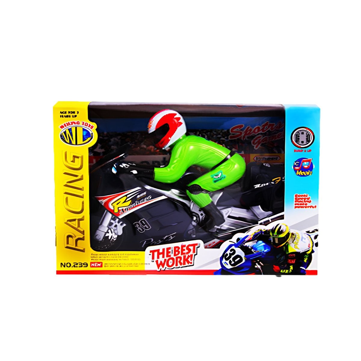 UNIDAD DEPORTIVA CON PILOTO NEGRO PARA FANTASIA Y ACCION EN CASA YREGALO STICKER - 3