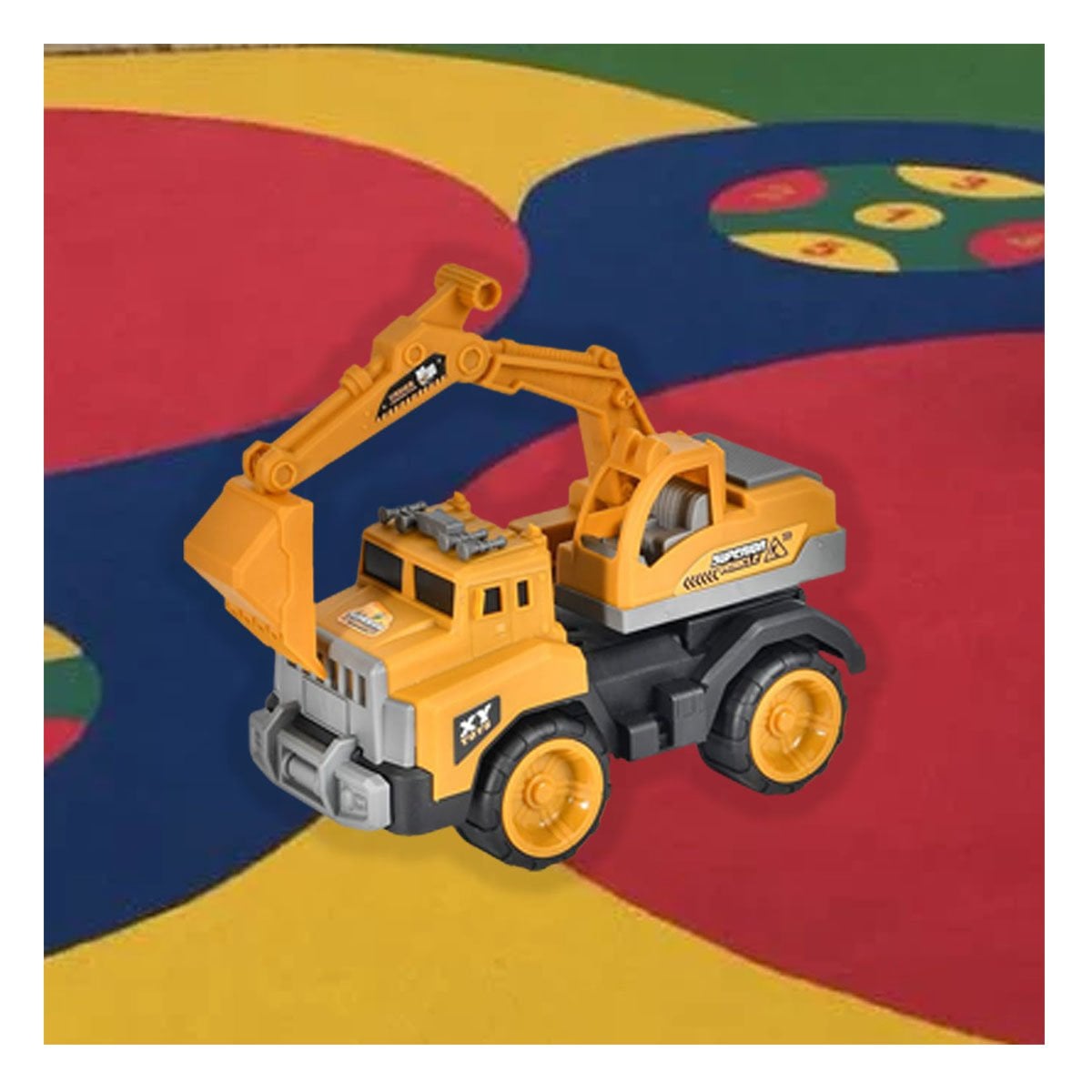PACK6 BRAZO EXCAVADOR DE OBRA 23X35CM AMARILLO INFANTIL YPAPEL REGALO - 2