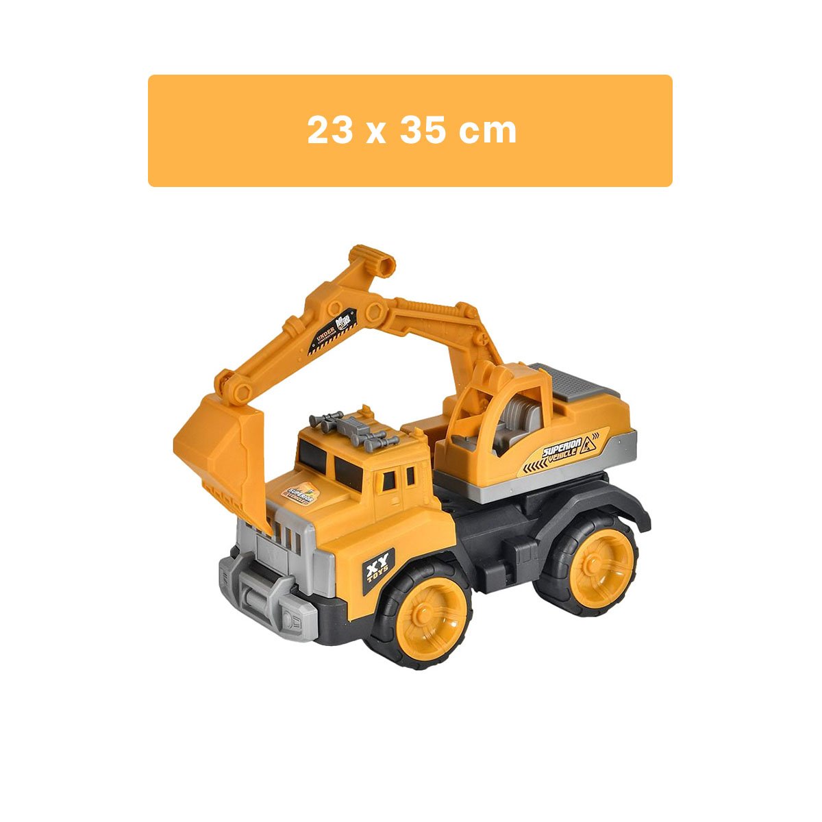 PACK6 BRAZO EXCAVADOR DE OBRA 23X35CM AMARILLO INFANTIL YPAPEL REGALO - 4