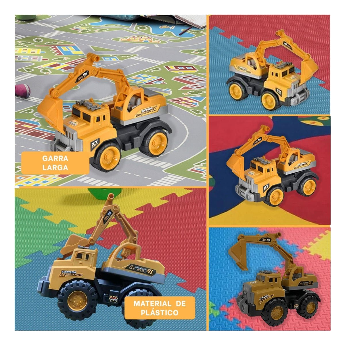 EQUIPO DE JUEGO DE CONSTRUCCION 23X35CM AMARILLO YSTICKY - 5