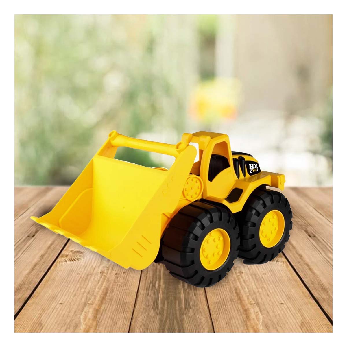 PACK4 MAQUINARIA AMARILLA BRAZO DELANTERO 19,5X32CM PARA NINOS - 5