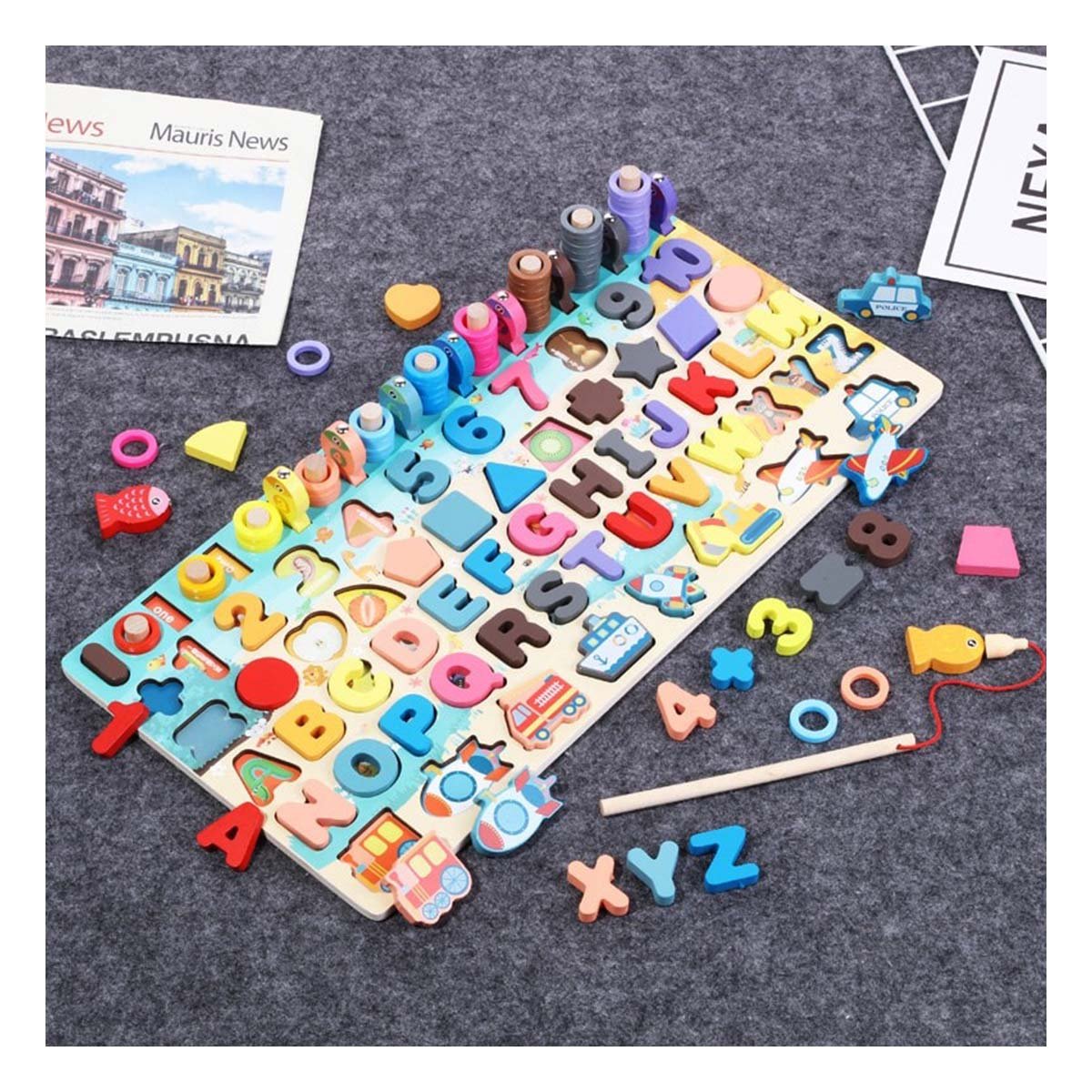 PACK4 MATERIAL DIDACTICO DE PESCA CON CONTENIDO EDUCATIVO VARIADO YREGALO STICKER - 5
