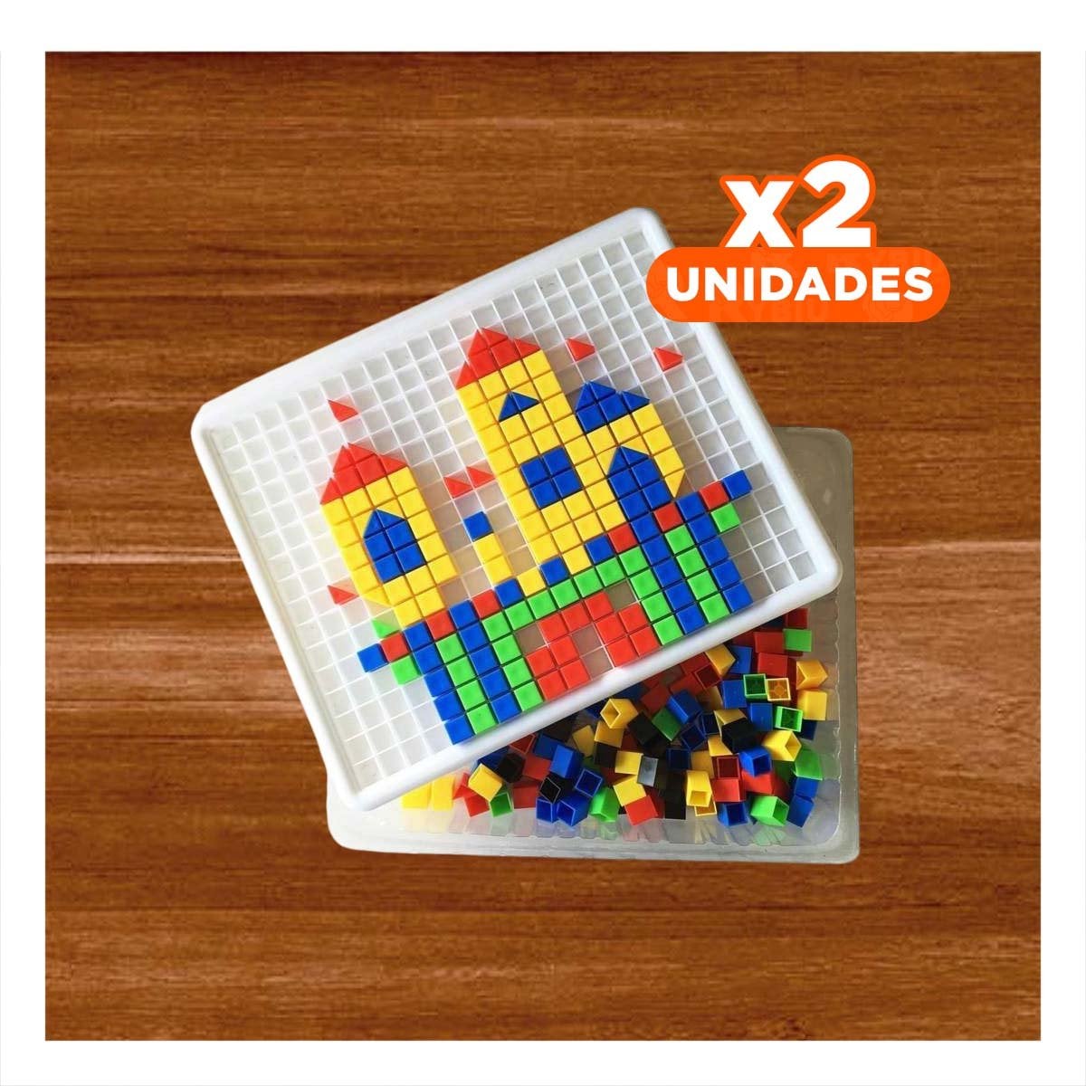 PACK2 TABLERO CREATIVO 490 PIEZAS MULTICOLOR PARA NINOS Y ADULTOS EN CASA YREGALO STICKER - 1