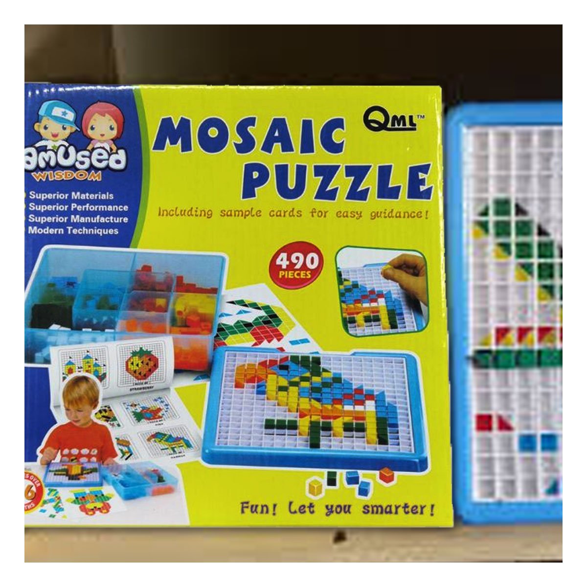 PACK6 ACTIVIDAD DIDACTICA 490 PIEZAS MULTICOLOR PARA DESARROLLO MENTAL YREGALO STICKER - 3