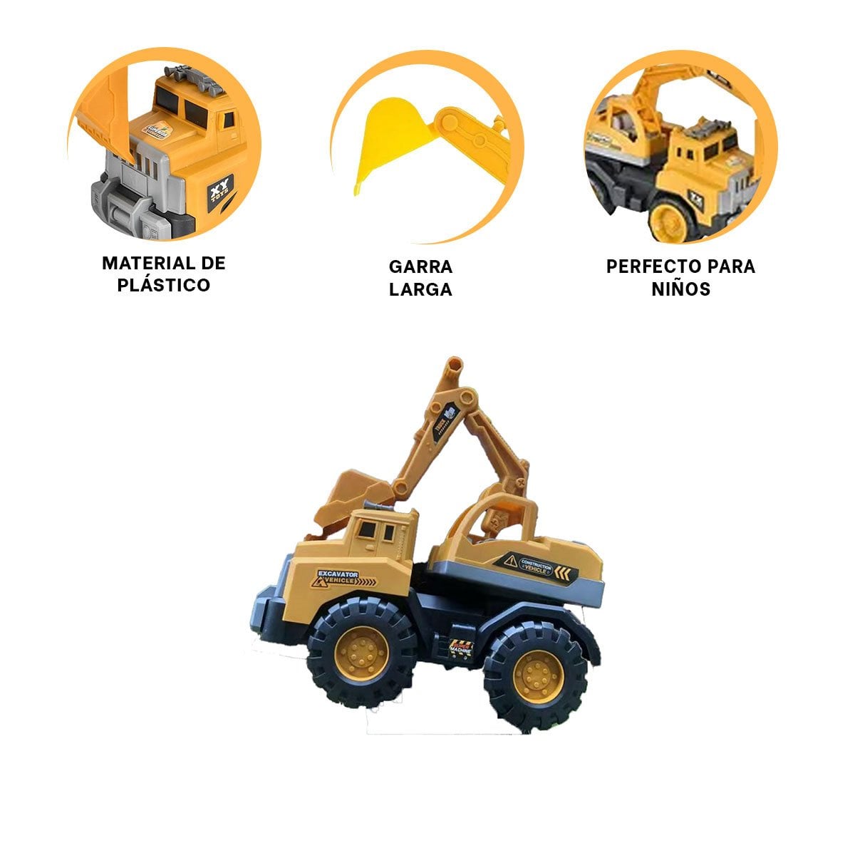 EQUIPO DE CONSTRUCCION BRAZO LARGO POSTERIOR 23X35CM AMARILLO - 3