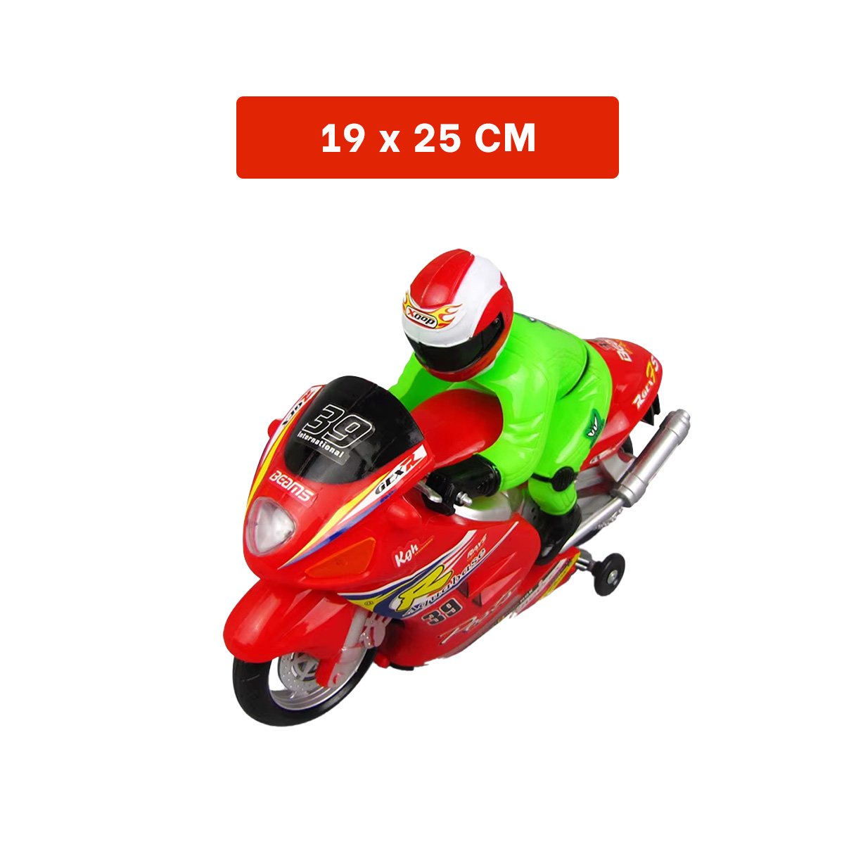 PACK4 EQUIPO DE PISTA CON PILOTO ROJO PARA AVENTURAS DE CARRERA EN CASA - 4