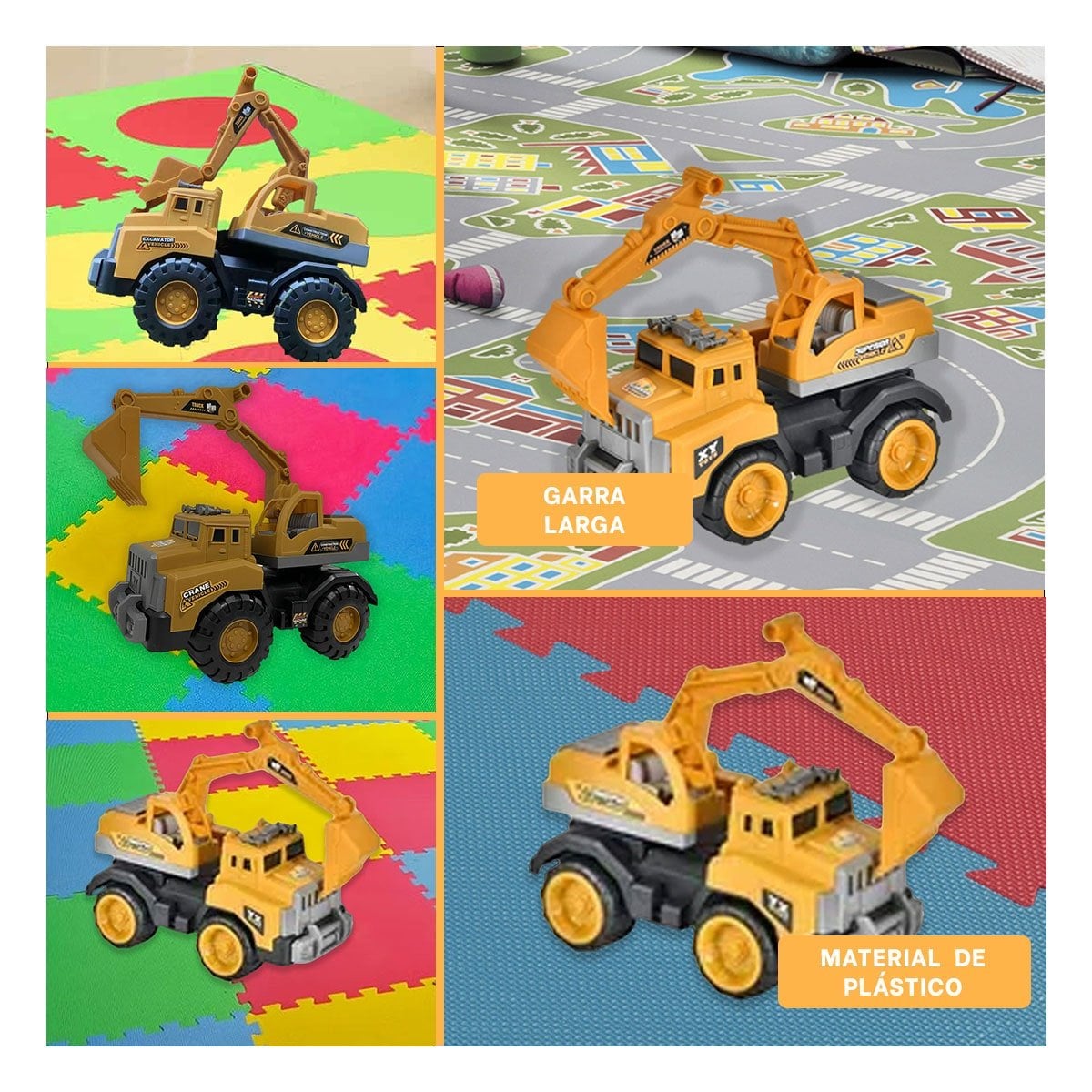 PACK2 PALA DE OBRA PARA JUEGO INFANTIL 23X35CM AMARILLO YPAPEL REGALO - 3