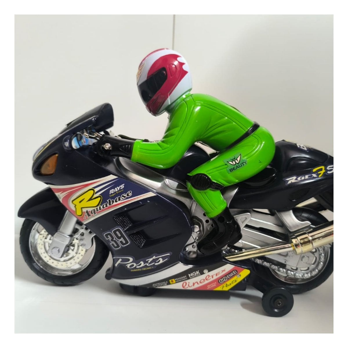 PACK4 MODELO INFANTIL CON PILOTO NEGRO PARA ESCENARIOS DE PISTA YREGALO STICKER - 3