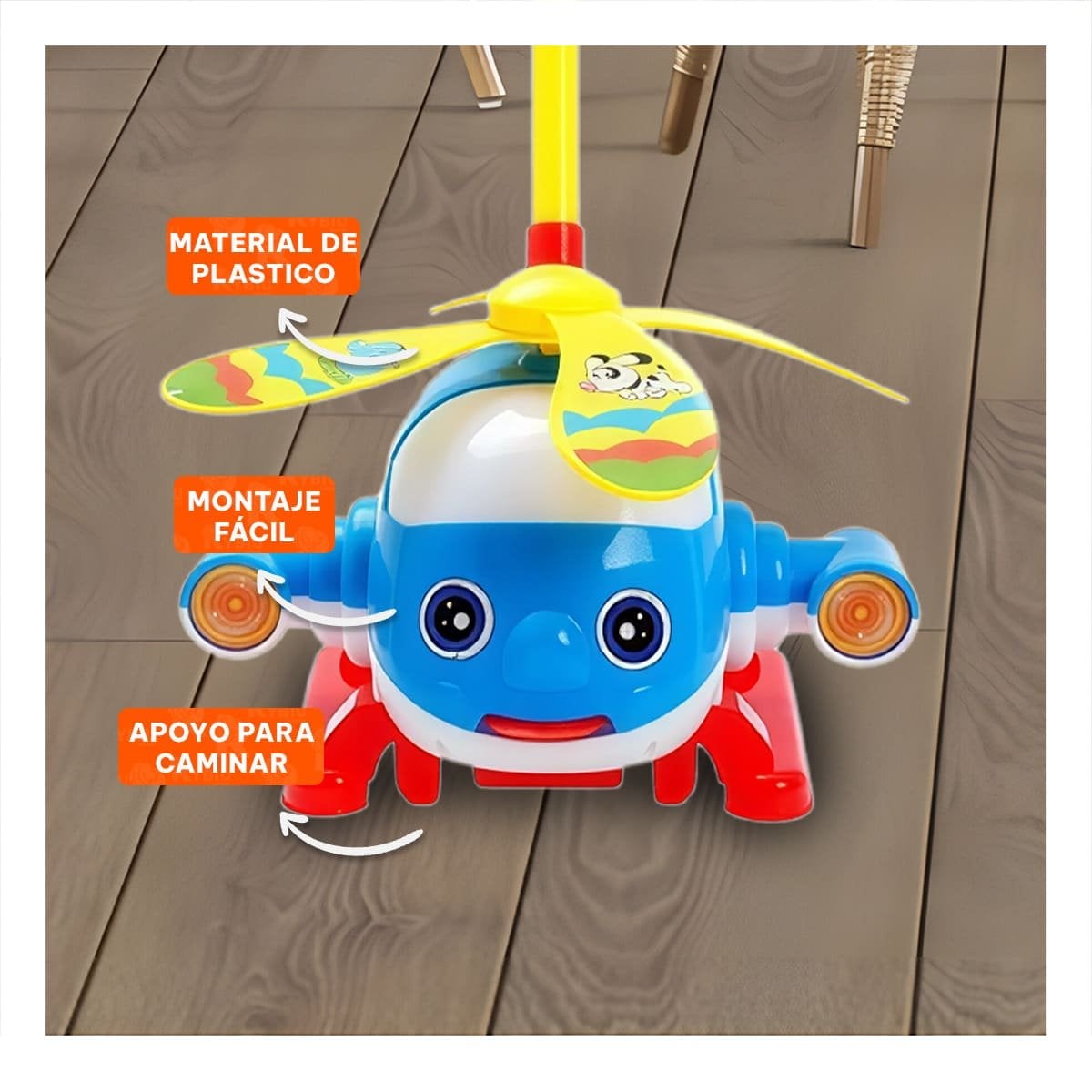 PACK12 DISPOSITIVO GIRATORIO JALADOR AZUL INFANTIL PARA ENTRETENIMIENTO DIARIO YPAPEL REGALO - 3