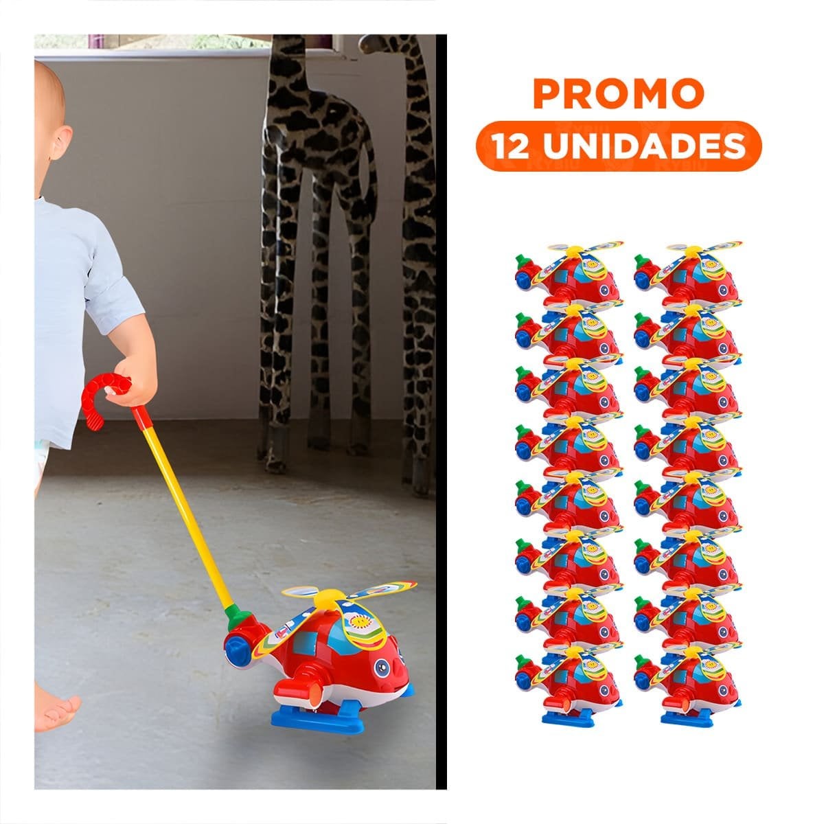 PACK12 FIGURA GIRATORIA JALADOR ROJO PARA NINOS CON MOVIMIENTO FLUIDO YREGALO STICKER - 1