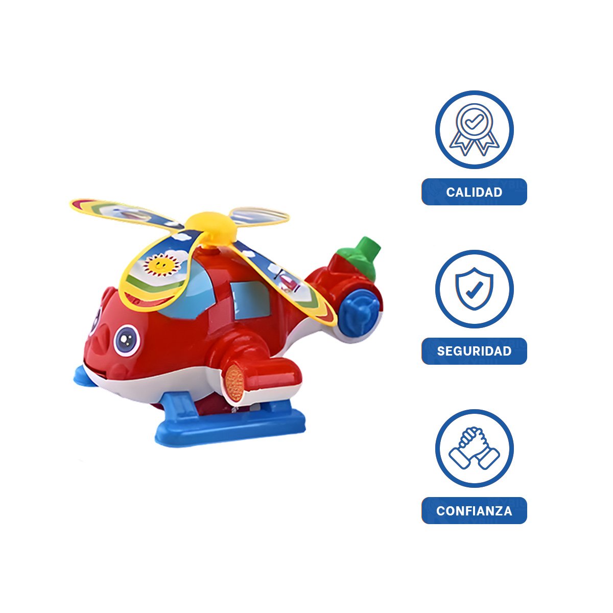 PACK6 MODELO GIRATORIO JALADOR ROJO INFANTIL PARA JUEGOS CREATIVOS YREGALO STICKER - 2