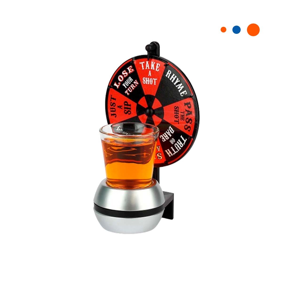 PACK4 TABLERO DE SHOTS MINI CON RULETA COMPACTA PARA FIESTAS YPAPEL REGALO - 3