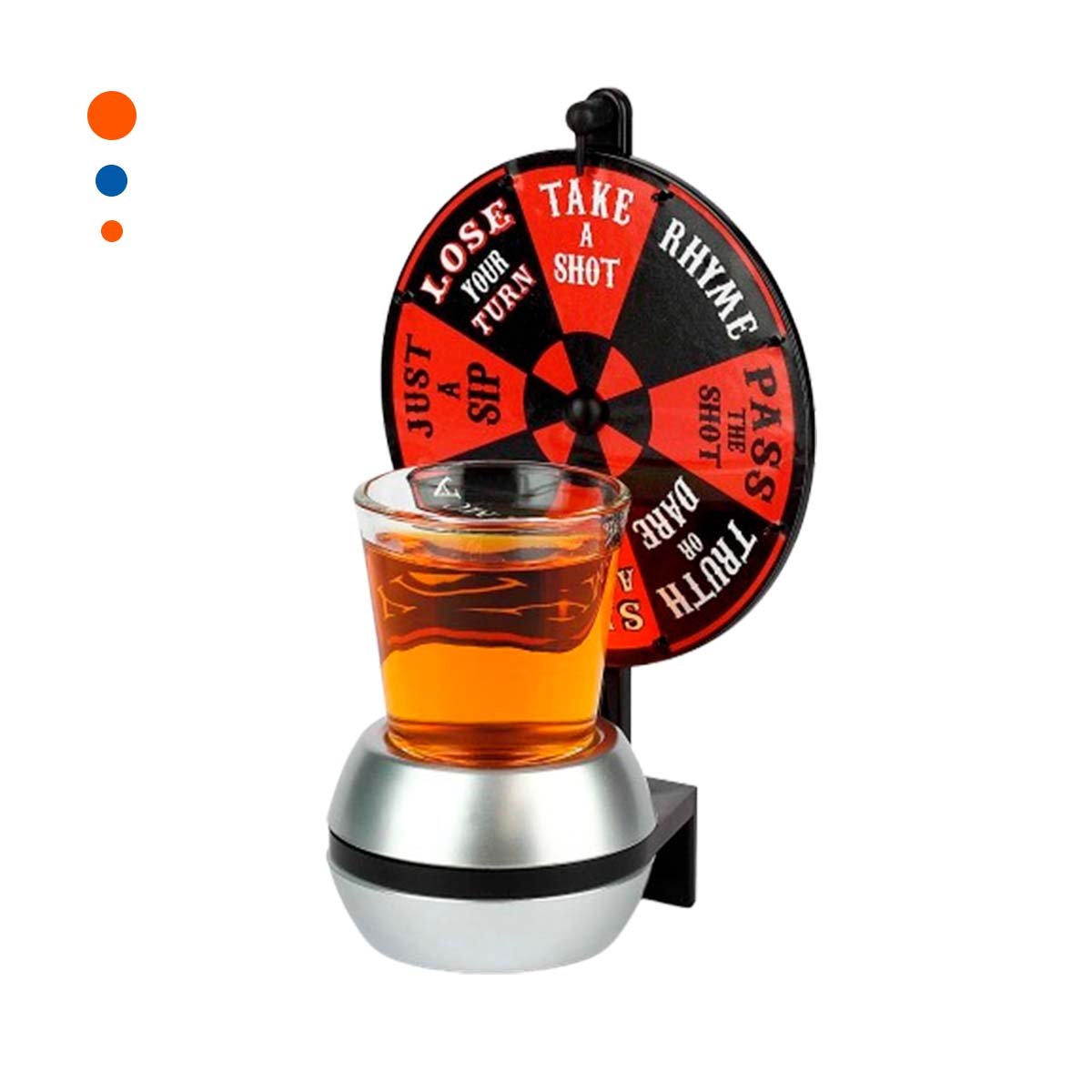 SPINNER DE SHOTS MINI CON RULETA DE BEBIDAS PARA REUNIONES YPAPEL REGALO - 1