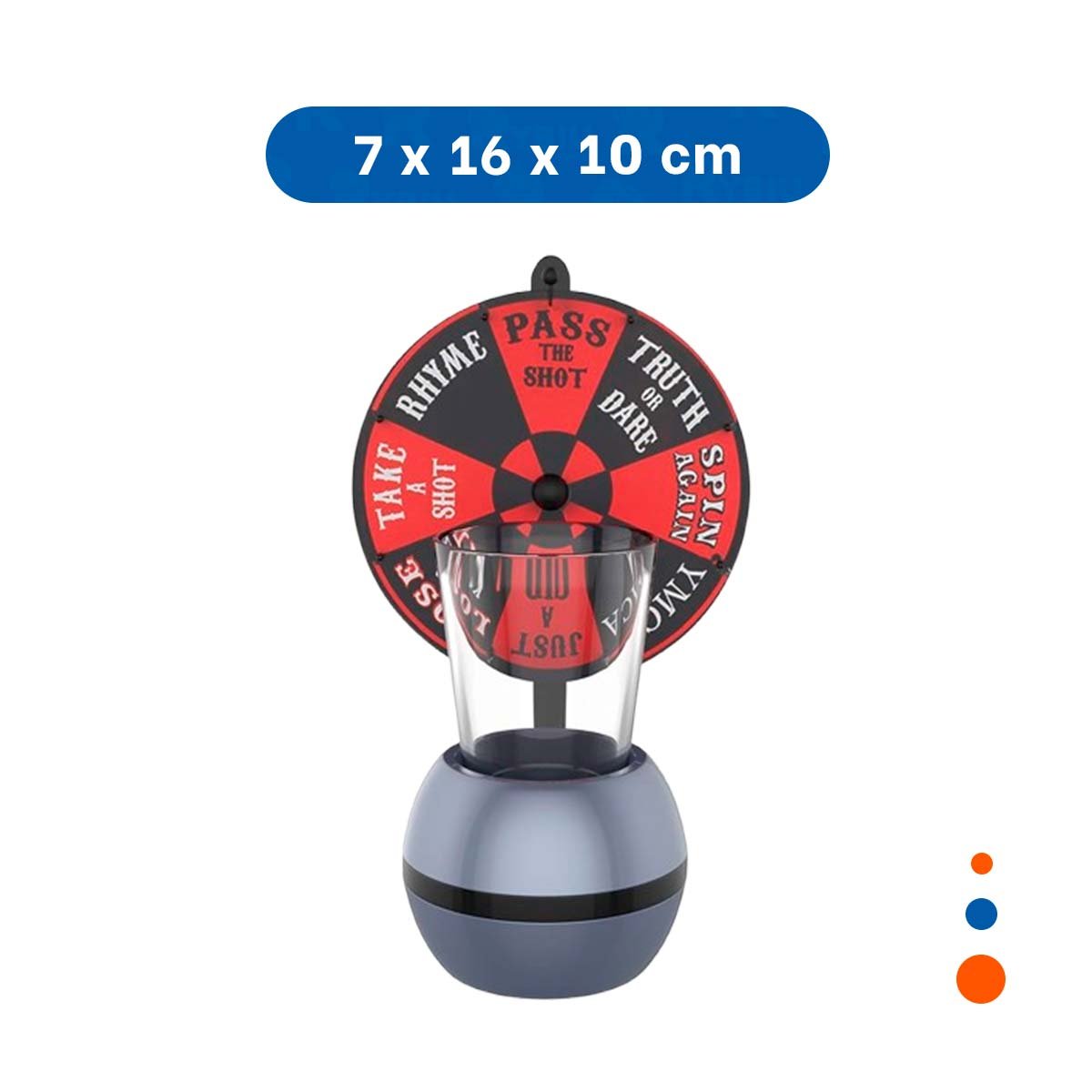 SPINNER DE SHOTS MINI CON RULETA DE BEBIDAS PARA REUNIONES YPAPEL REGALO - 4