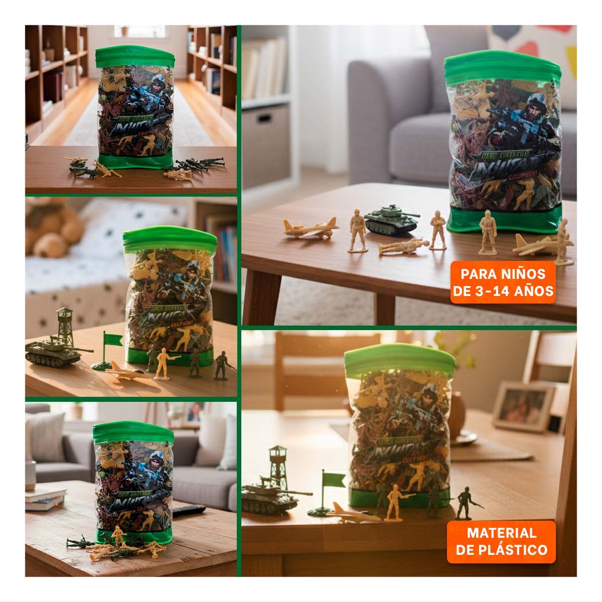 PACK12 DEFENSIVOS EN BOLSA CON CIERRE 19X13CM MULTICOLOR PARA DIVERSION INFANTIL YPAPEL REGALO - 2
