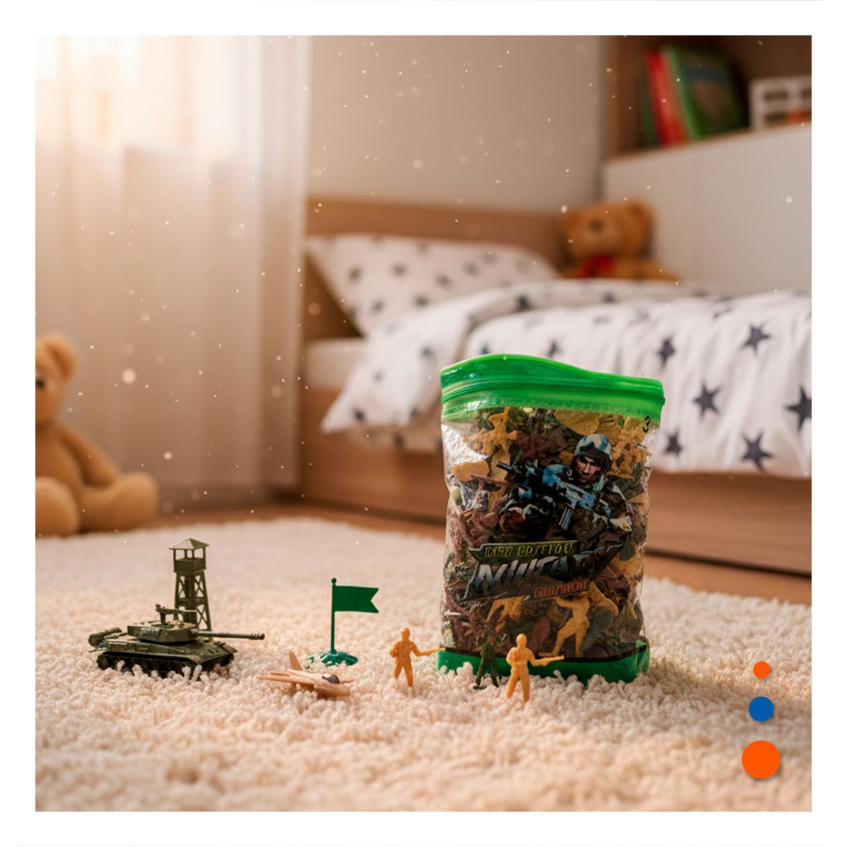 DEFENSORES EN BOLSA CON CIERRE 19X13CM MULTICOLOR PARA JUEGO INFANTIL YLIGAS REGALO - 1