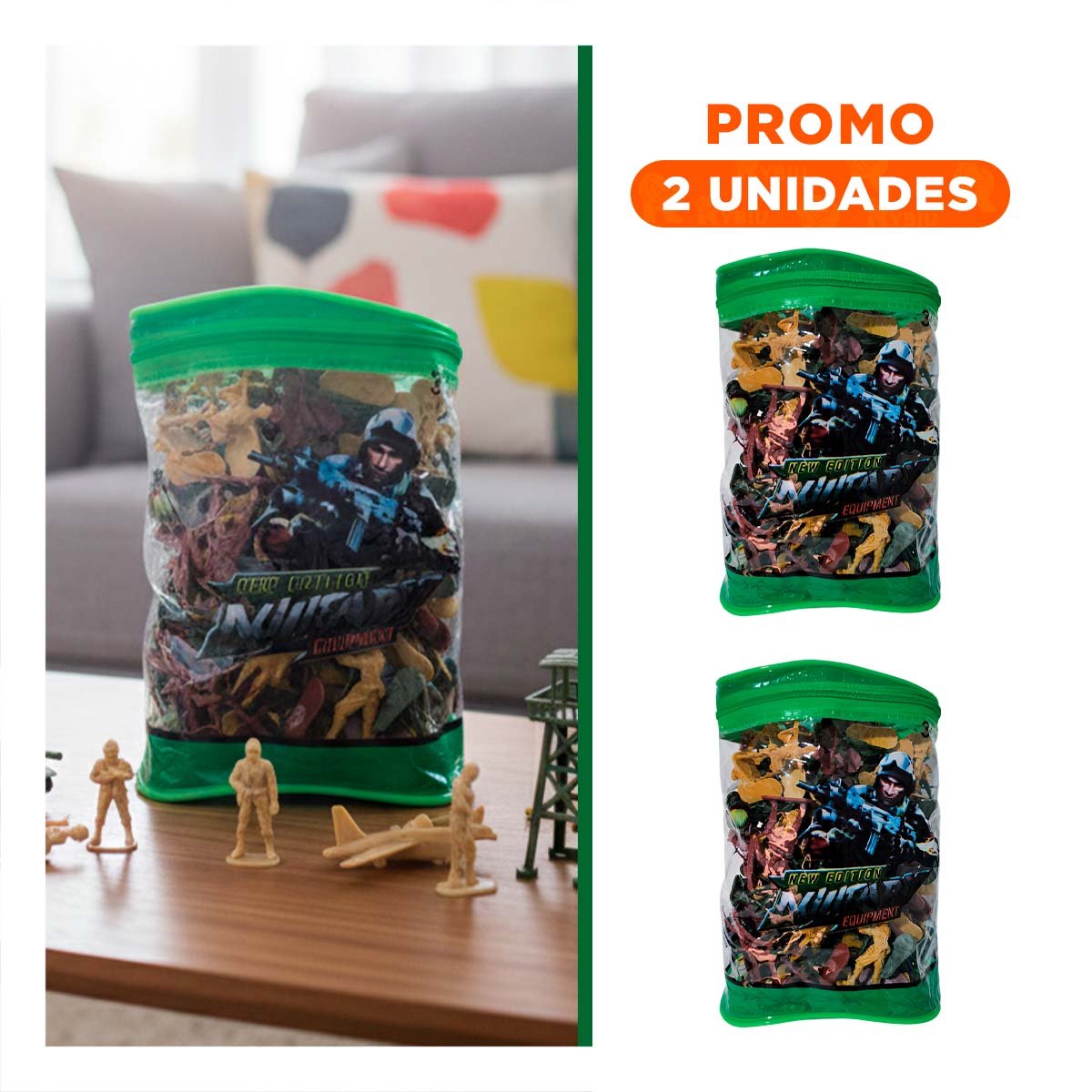 PACK2 GUARDIANES EN BOLSA CON CIERRE 19X13CM MULTICOLOR PARA COLECCION - 1