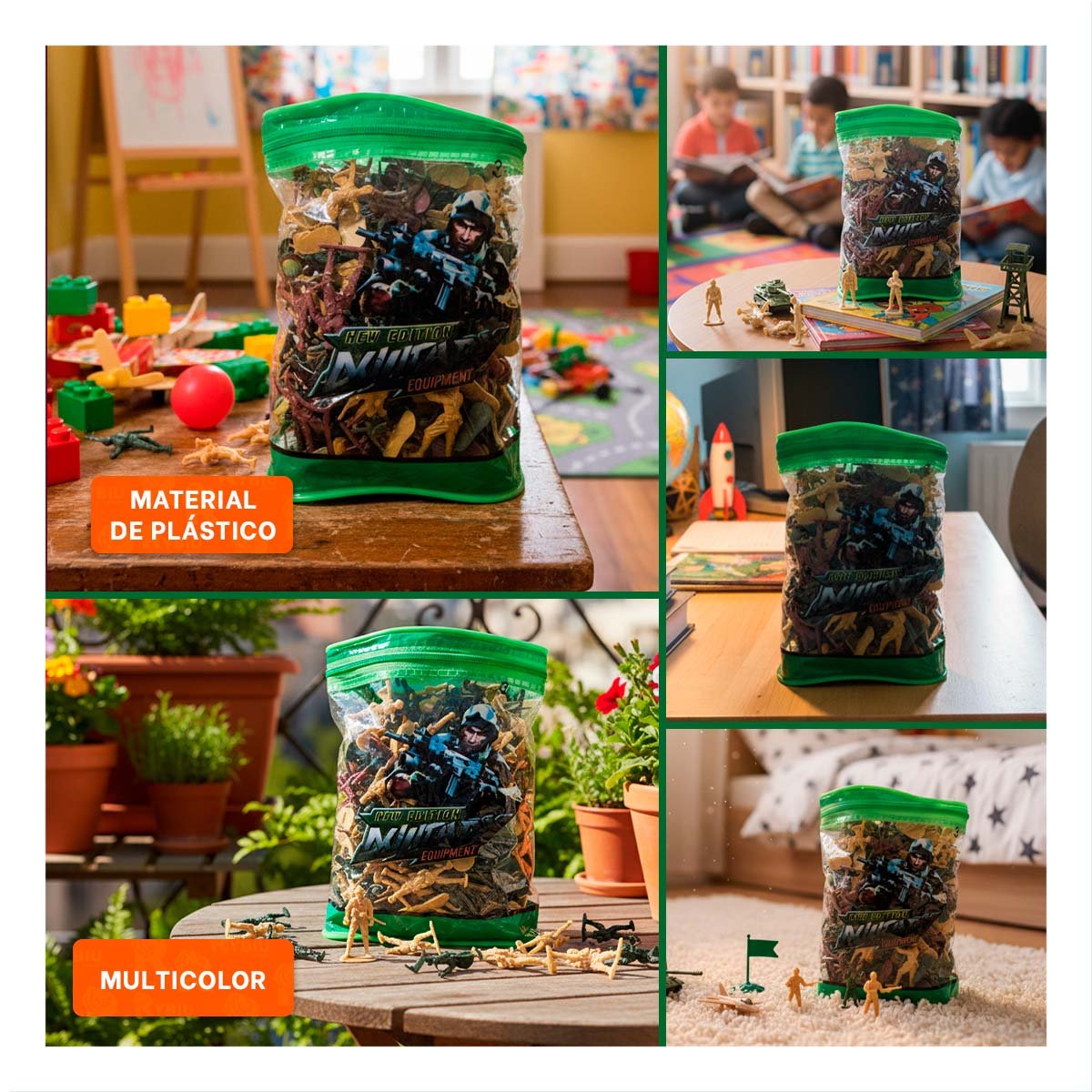 EXPLORADORES EN BOLSA CON CIERRE 19X13CM MULTICOLOR PARA JUEGO IMAGINATIVO YSTICKY - 5