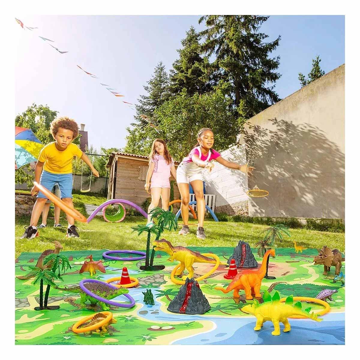 PACK12 SET DE DINOSAURIOS CON ACCESORIOS PARA ACTIVIDADES DE FANTASIA - 3