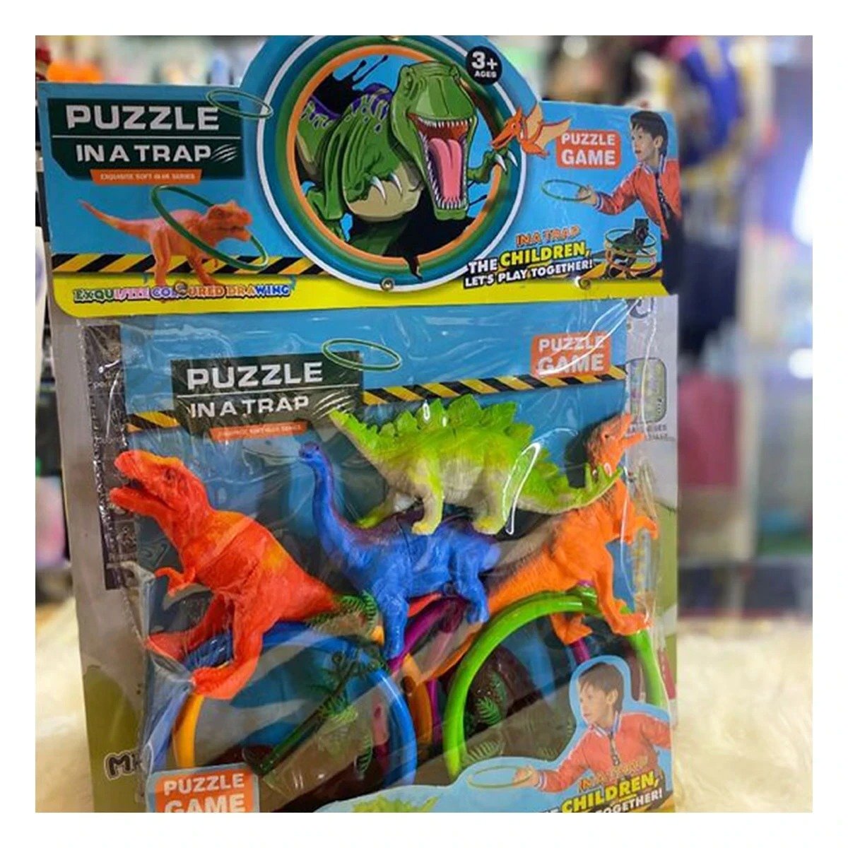 PACK4 SET RECREATIVO DE DINOSAURIOS CON ACCESORIOS PARA DIVERSION EN CASA - 5