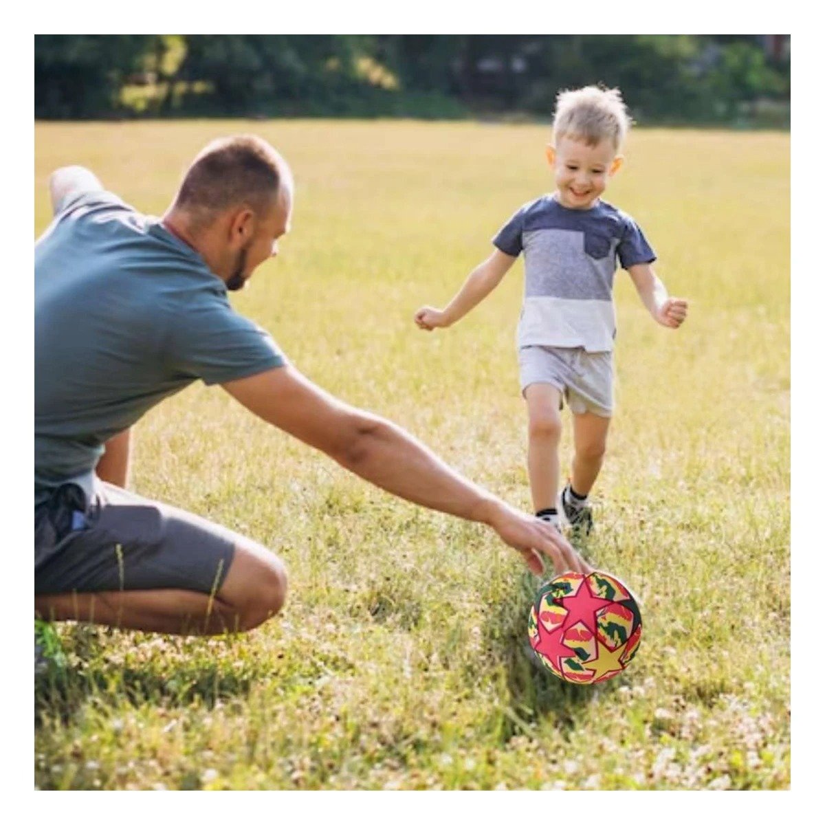 PACK12 ESFERA LED MULTICOLOR PARA INFANTES CON BRILLO PARA JUEGO DIARIO YPAPEL REGALO - 5