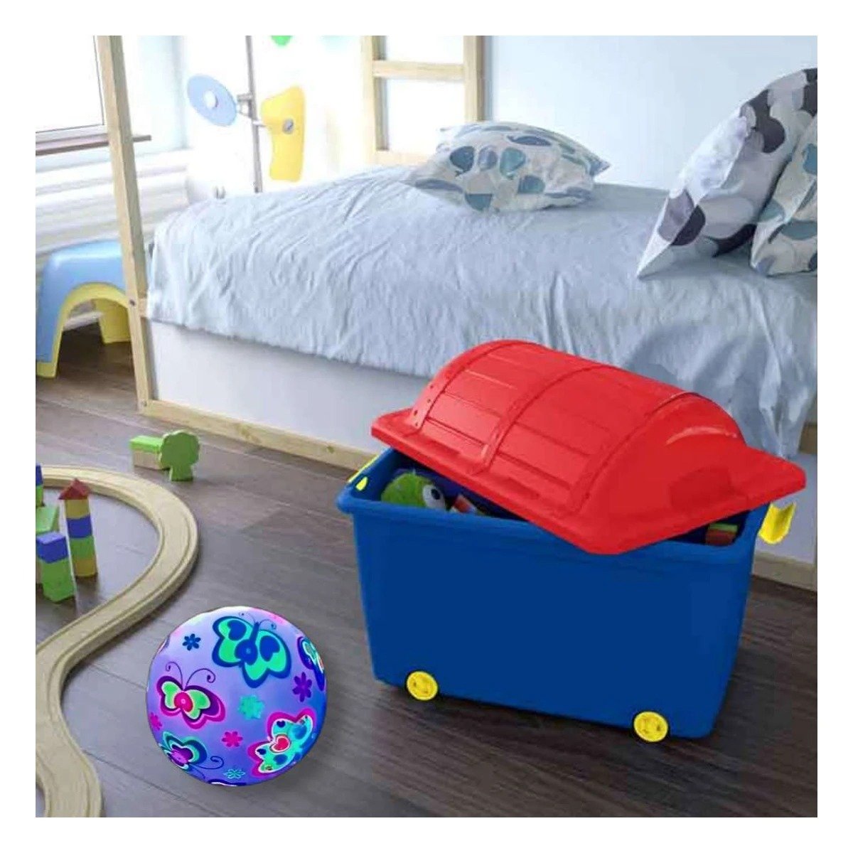 PACK4 ESFERA LED MULTICOLOR PARA INFANTES CON ILUMINACION COLORIDA YREGALO STICKER - 3