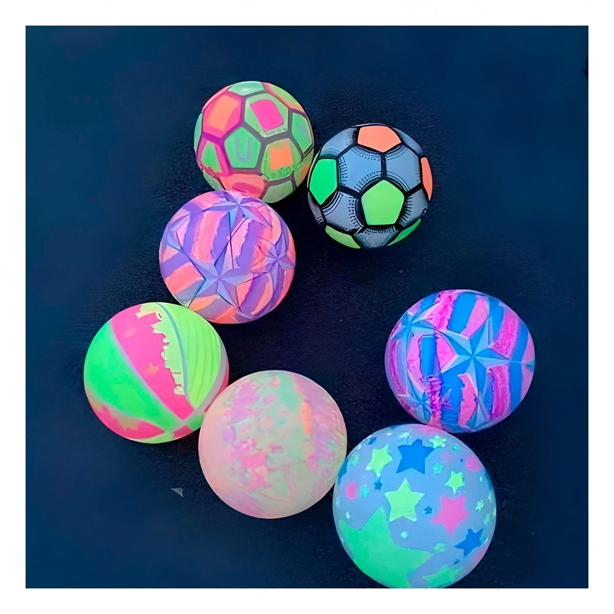 PACK6 BOLA LED MULTICOLOR PARA INFANTES CON LUZ PARA DIVERSION CONTINUA - 3