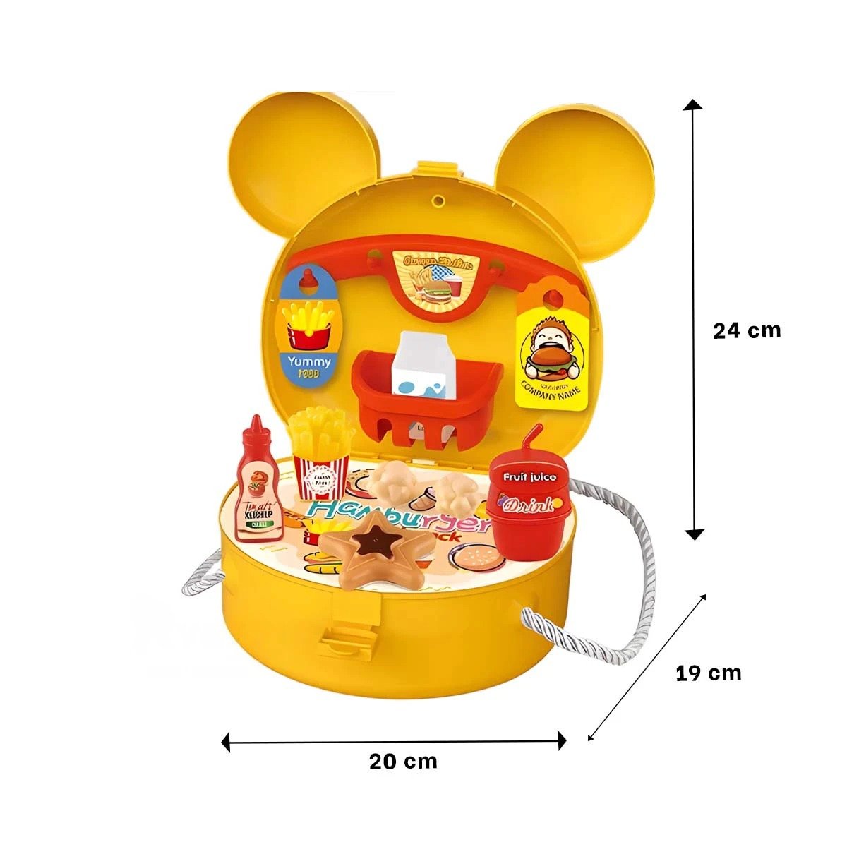 PACK6 SET DE JUEGO INFANTIL DE COCINA PARA HAMBURGUESAS YPAPEL REGALO - 4