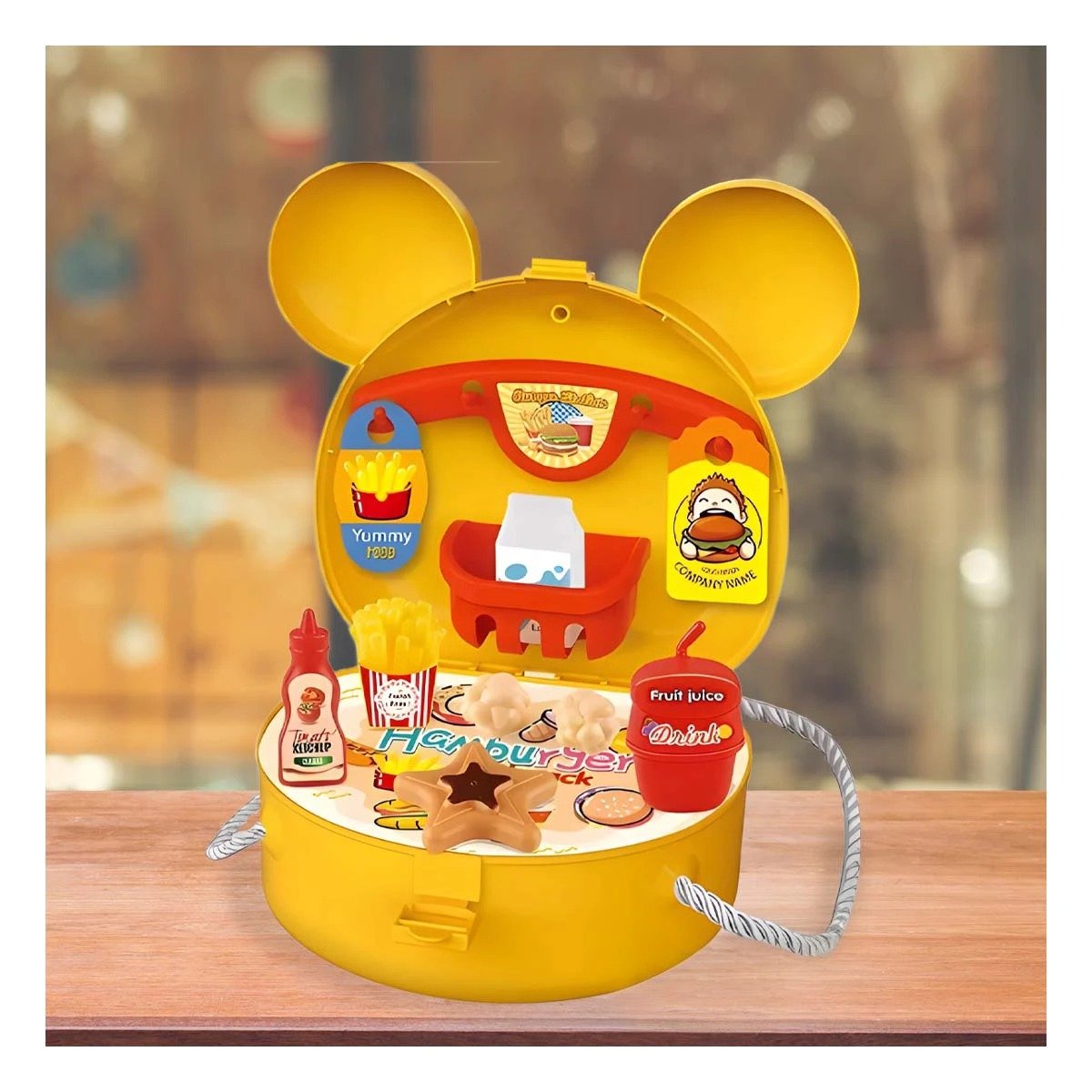 PACK6 SET DE JUEGO INFANTIL DE COCINA PARA HAMBURGUESAS YPAPEL REGALO - 5