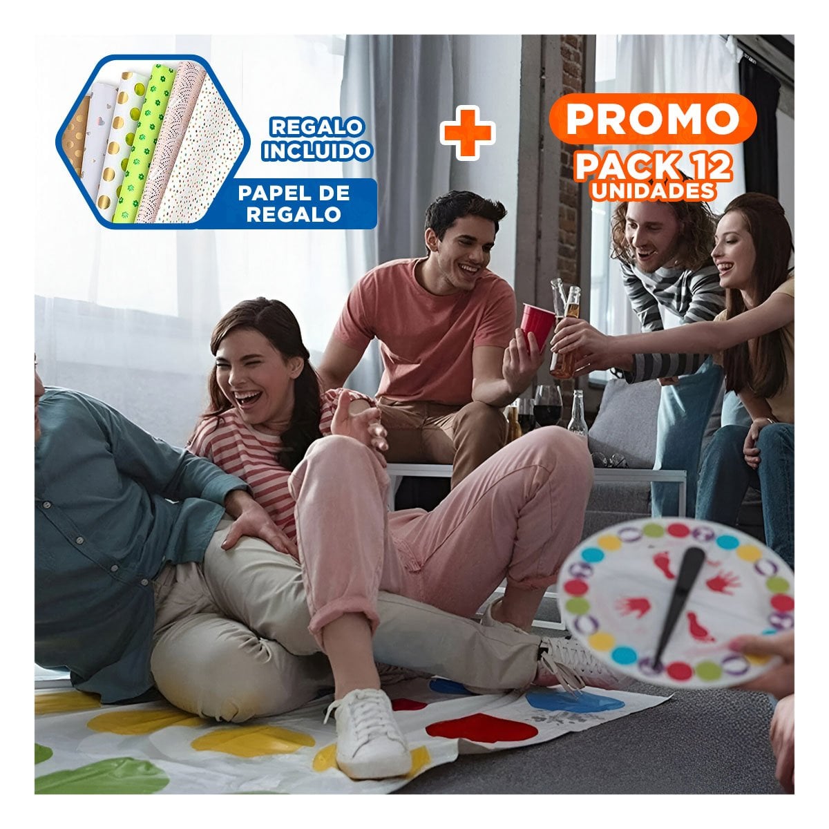 PACK12 JUEGO ACTIVO PARA COMPARTIR MOMENTOS EN CASA YPAPEL REGALO - 1