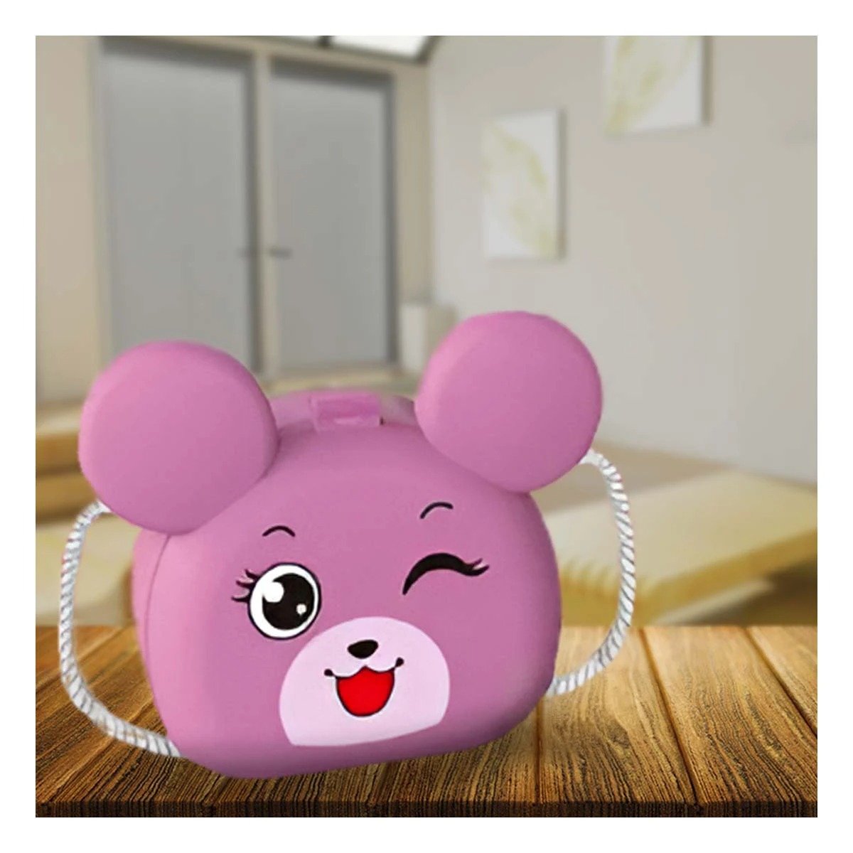 JUEGO DE MAQUILLAJE PARA CHICAS CON OREJITAS Y ACCESORIOS RECREATIVOS - 2