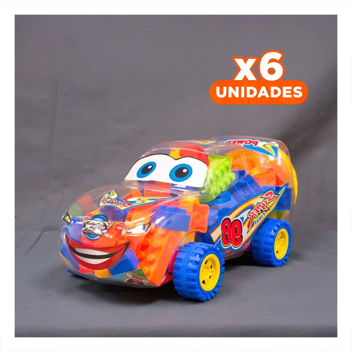 PACK6 KIT DIDACTICO DE CARRITO MULTICOLOR PARA USO EDUCATIVO YREGALO STICKER - 1