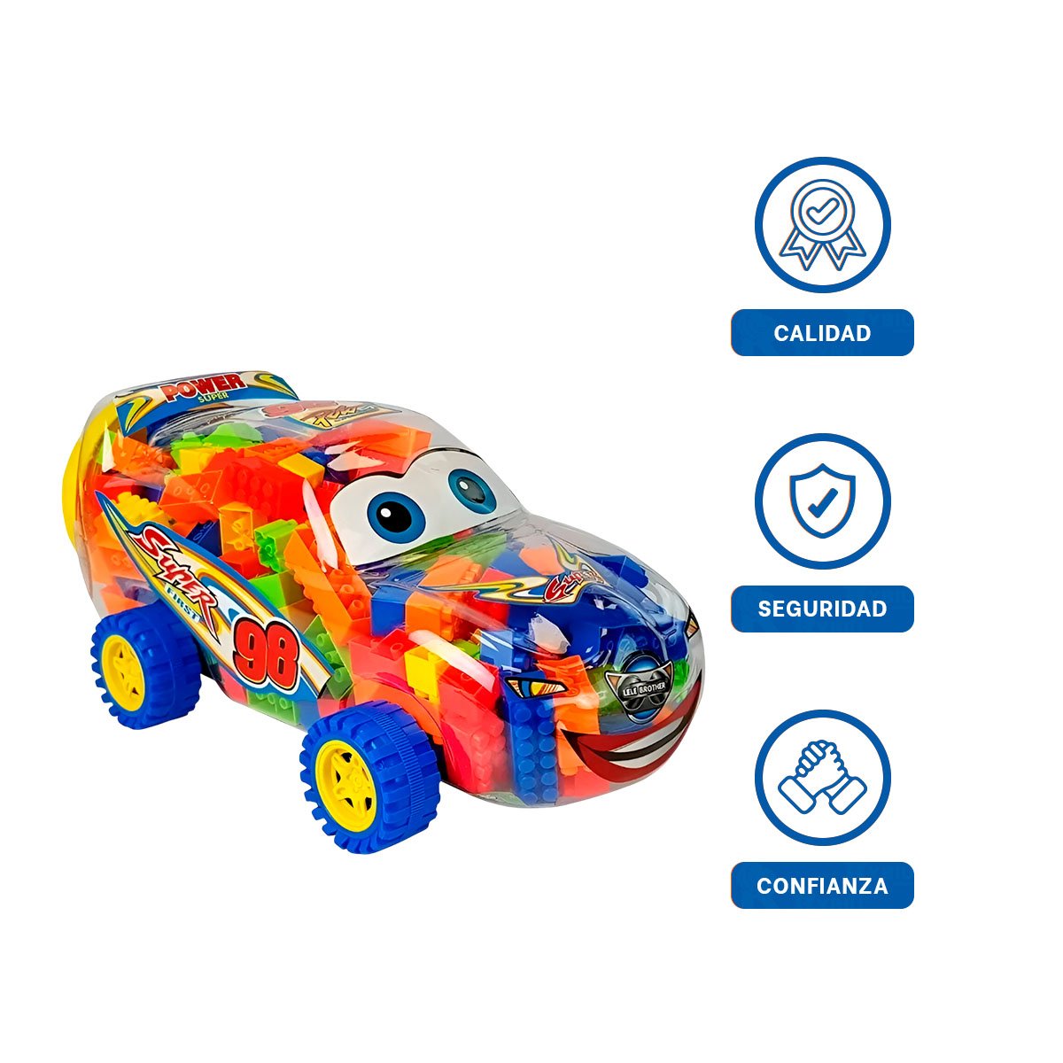 PACK6 KIT DIDACTICO DE CARRITO MULTICOLOR PARA USO EDUCATIVO YREGALO STICKER - 2